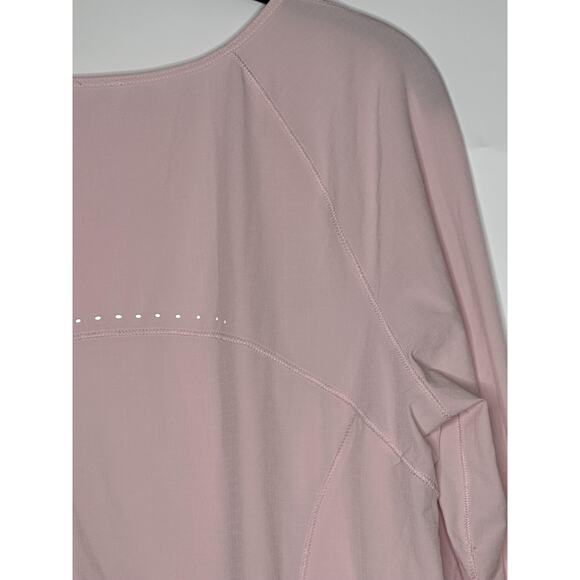 Lululemon Shirt Womens 8 Pink Running Stretch Thumbholes Athletic Workout - Picture 9 of 12